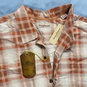 Tommy Bahama Silk Short Sleeve Button Upsize 2XL